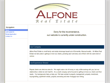 Tablet Screenshot of alfonerealestate.com